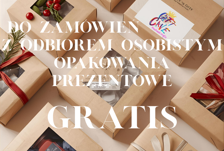 Do zamówień z odbiorem osobistym opakowania prezentowe gratis