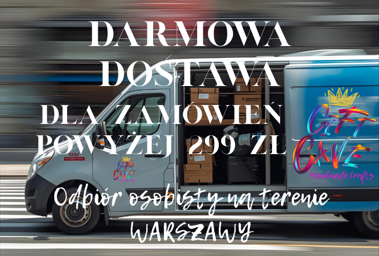 Darmowa dostawa dla zamówień powyżej 299 zł. Odbiór osobisty na terenie Warszawy